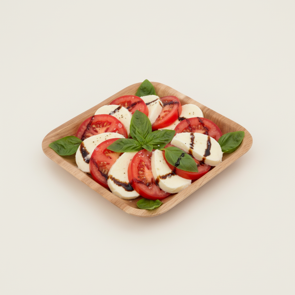 20cm Palm Leaves Square Plate