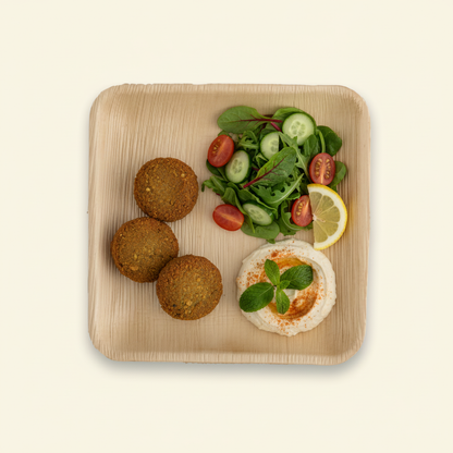 20cm Shallow Palm Leaves Square Plate