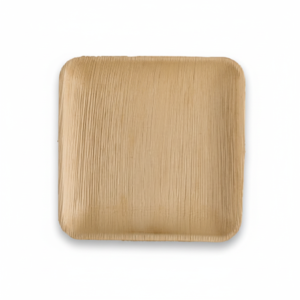 20cm Shallow Palm Leaves Square Plate