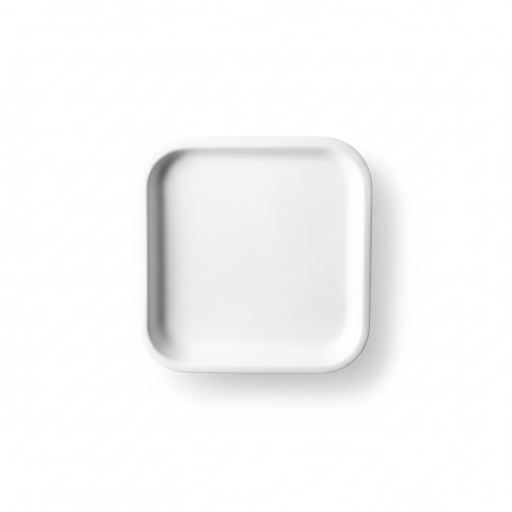 20cm Sugarcane Square Plate