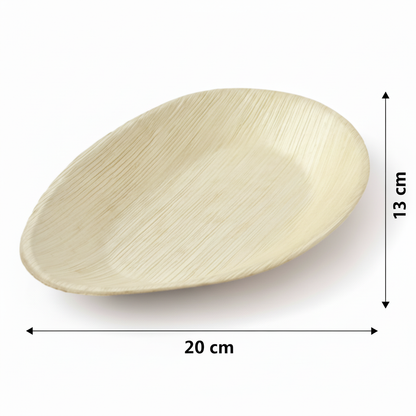 20cm x 13cm Palm Leaves Oblong Plate