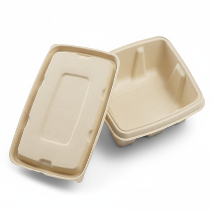 20cm x 15cm Sugarcane Rectangular Lid for Container