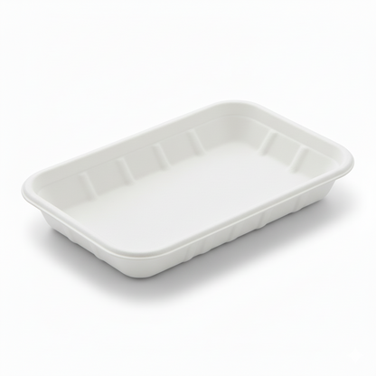 21cm x 14cm Sugarcane Rectangular 2D Tray