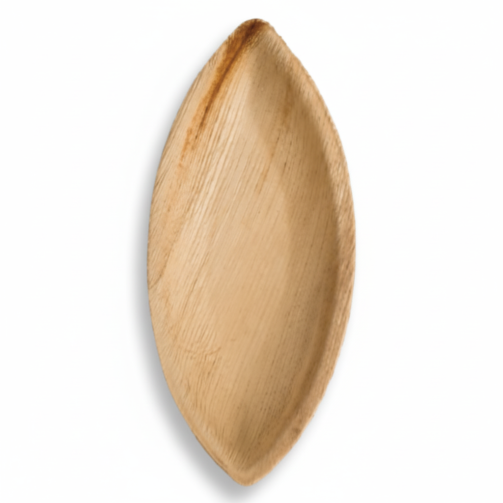 22cm x 11cm Palm Leaves Oval Boat Tray