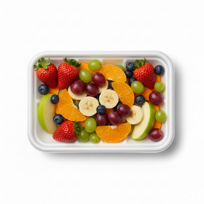 22cm x 14cm Sugarcane Rectangular 2D Tray
