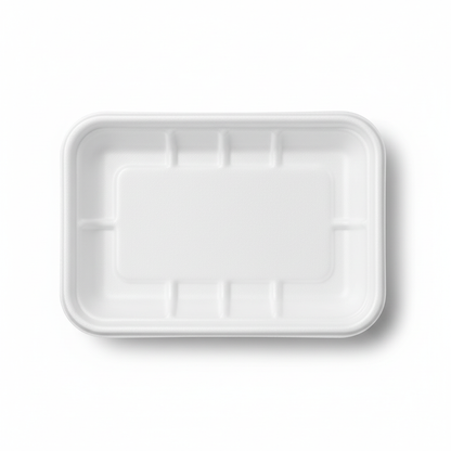 22cm x 14cm Sugarcane Rectangular 2D Tray