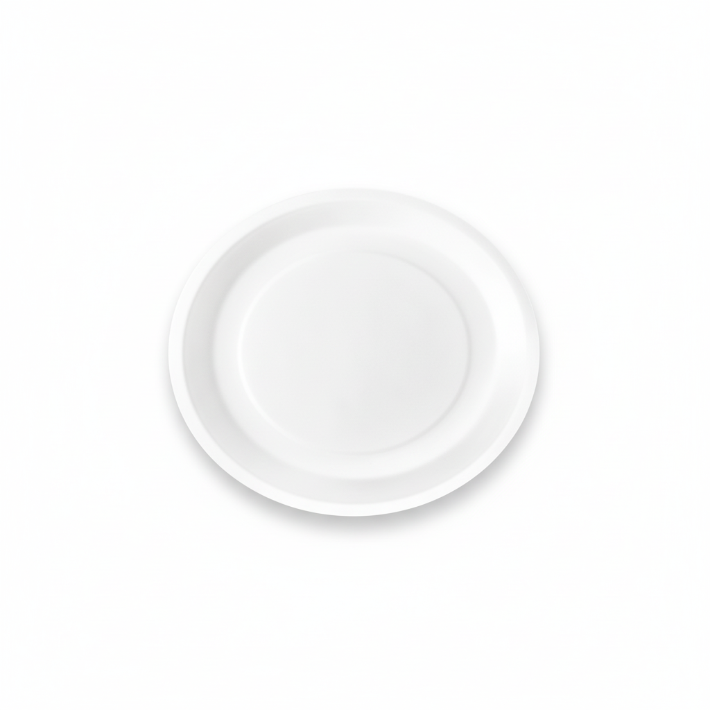 23cm Deep Sugarcane Round Plate