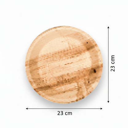 23cm Palm Leaves Round Plate