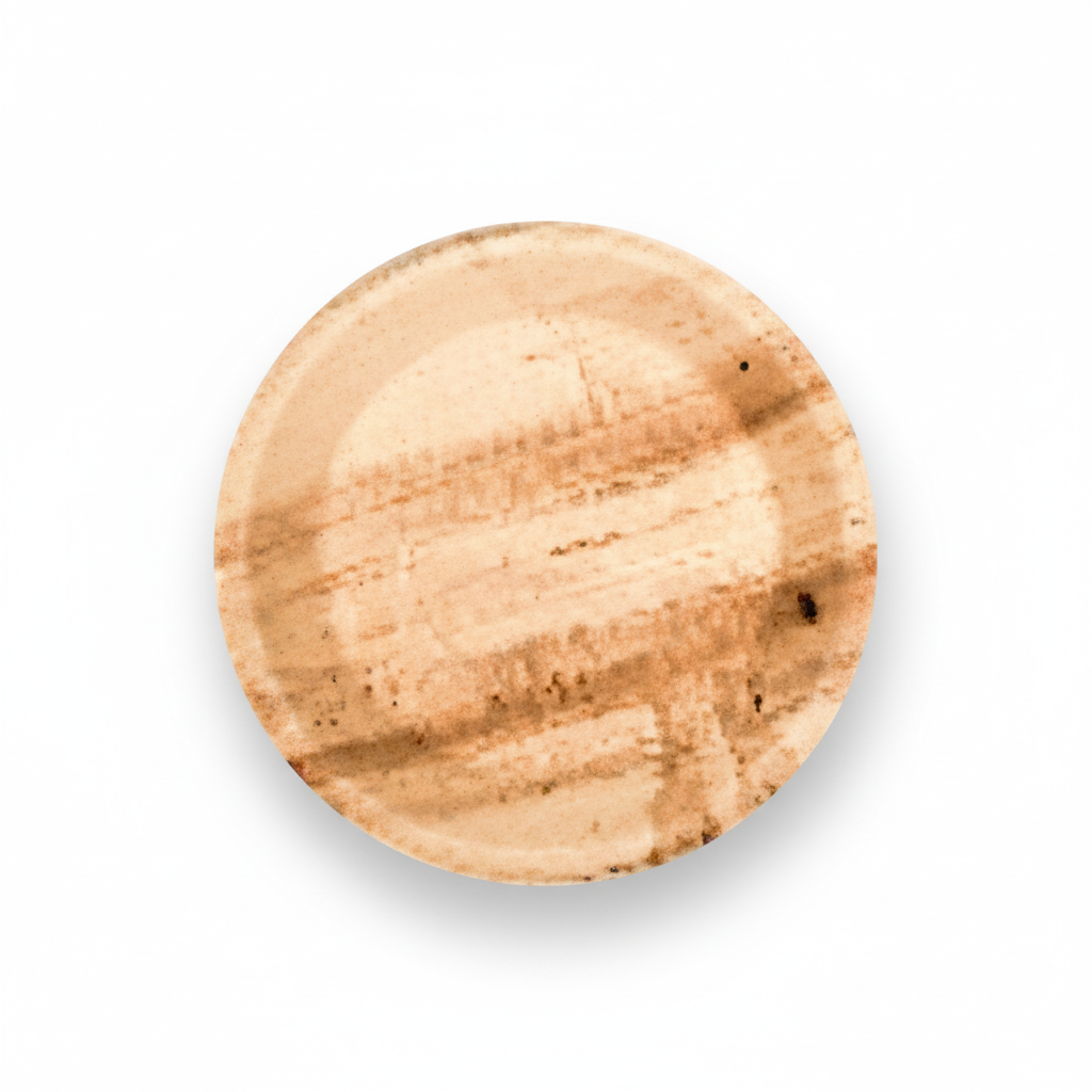 23cm Palm Leaves Round Plate