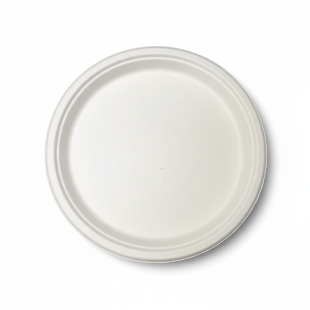 23cm Sugarcane Round Plate