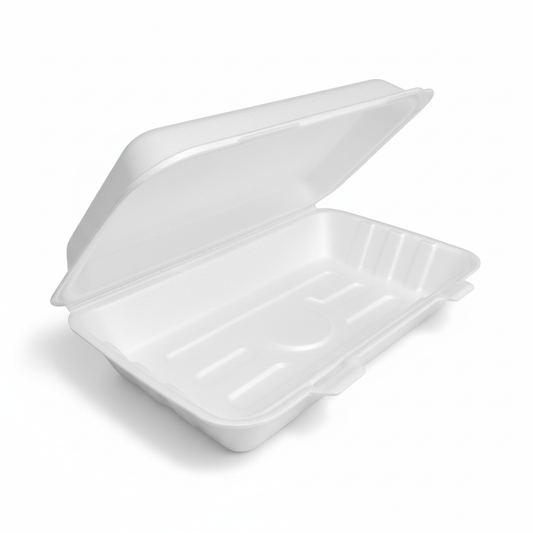 23cm x 15cm Sugarcane Rectangular Clamshell