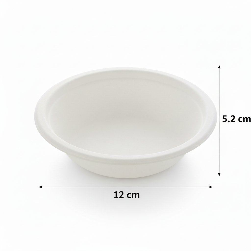 240ml Sugarcane Round Bowl