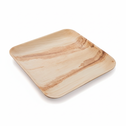24cm Palm Leaves Square Plate