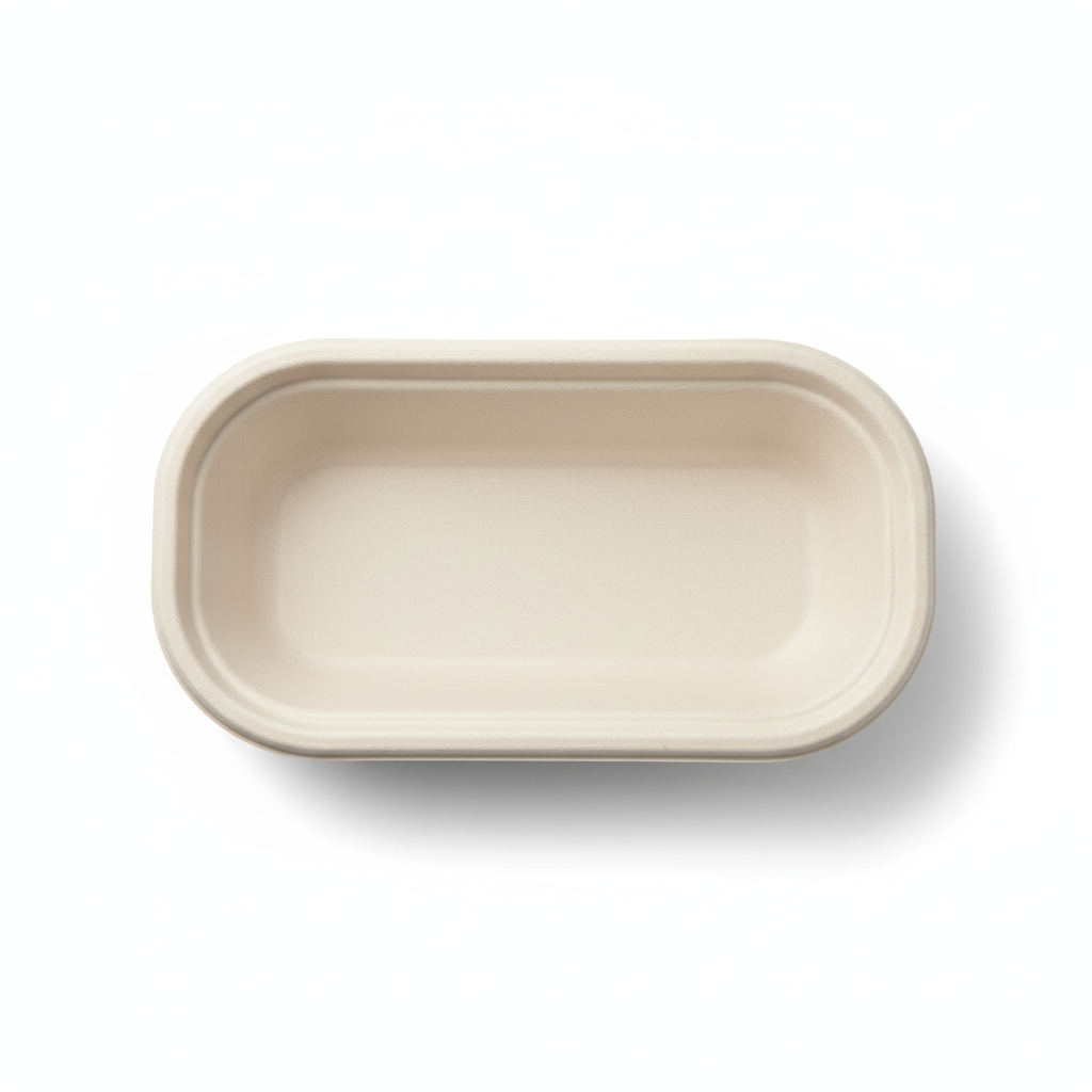 24cm x 13cm Sugarcane Oval Bowl
