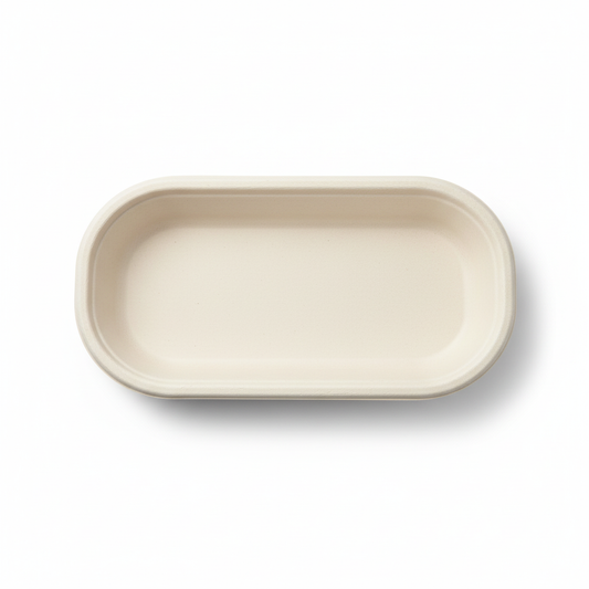 24cm x 13cm Sugarcane Oval Lids for Container