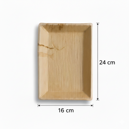 24cm x 16cm Palm Leaves Rectangular Tray