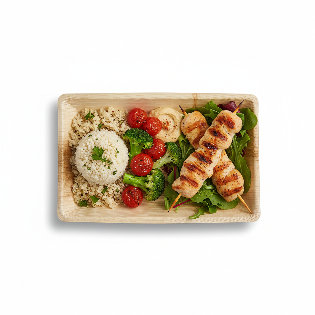 24cm x 16cm Palm Leaves Rectangular Tray