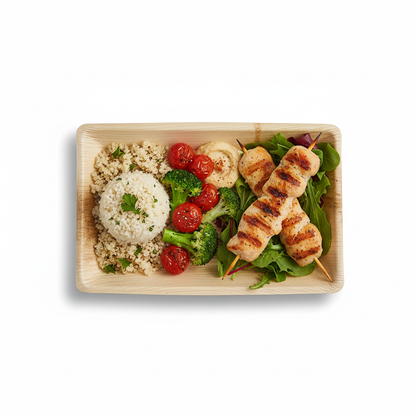 24cm x 16cm Palm Leaves Rectangular Tray