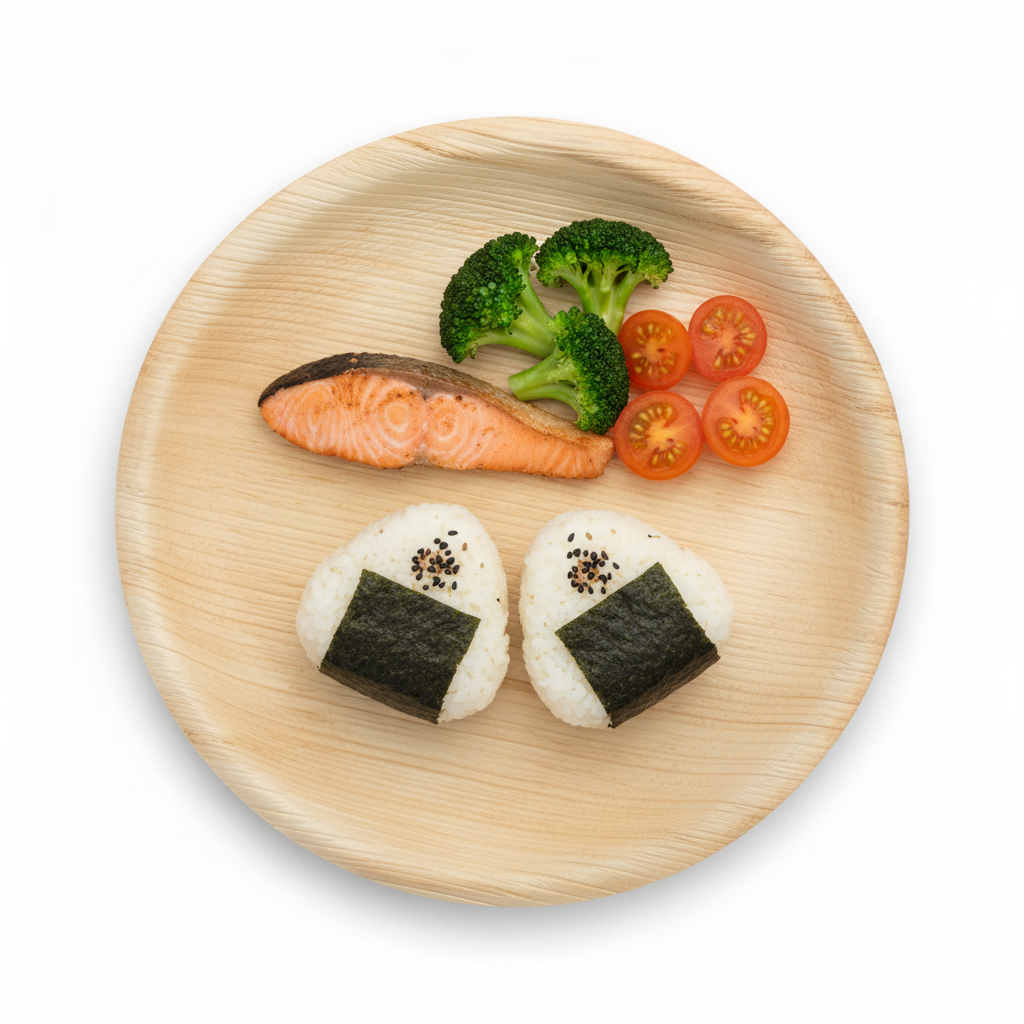 25cm Palm Leaves Round Plate