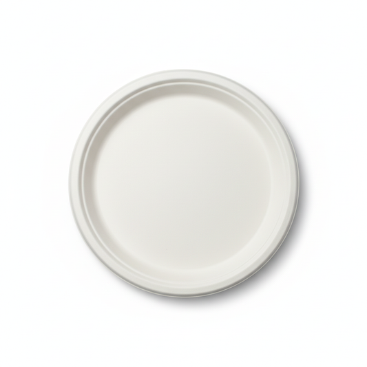 25cm Sugarcane Round Plate