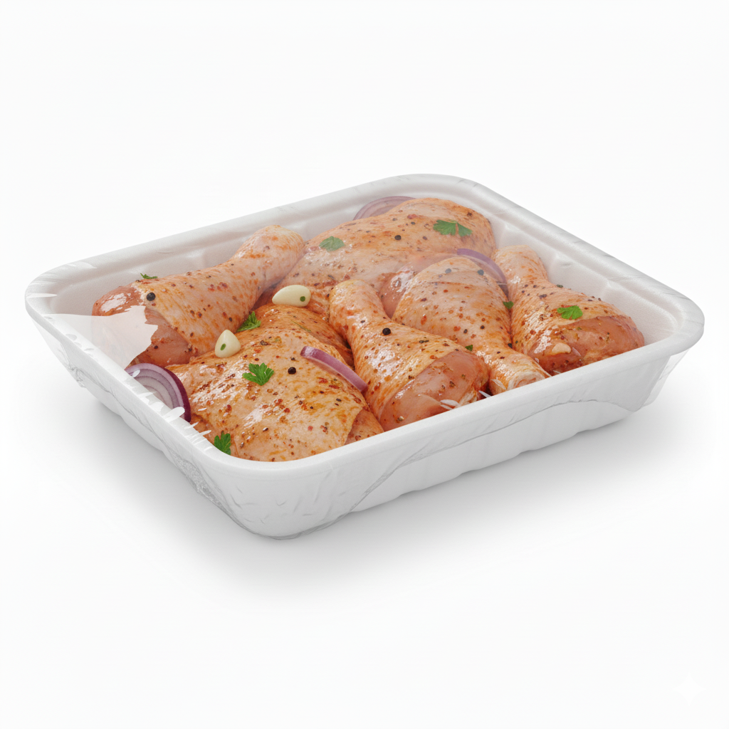 25cm x 18cm Sugarcane Rectangular 4D Tray