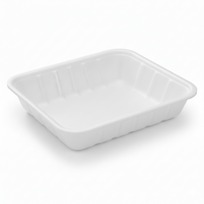25cm x 18cm Sugarcane Rectangular 4D Tray
