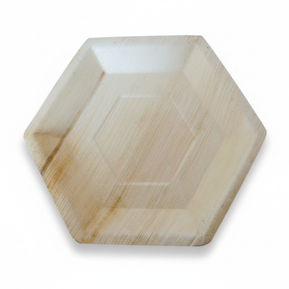 26cm Palm Leaves Hexagon Shaped Plate