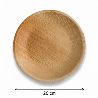 26cm Palm Leaves Round Plate
