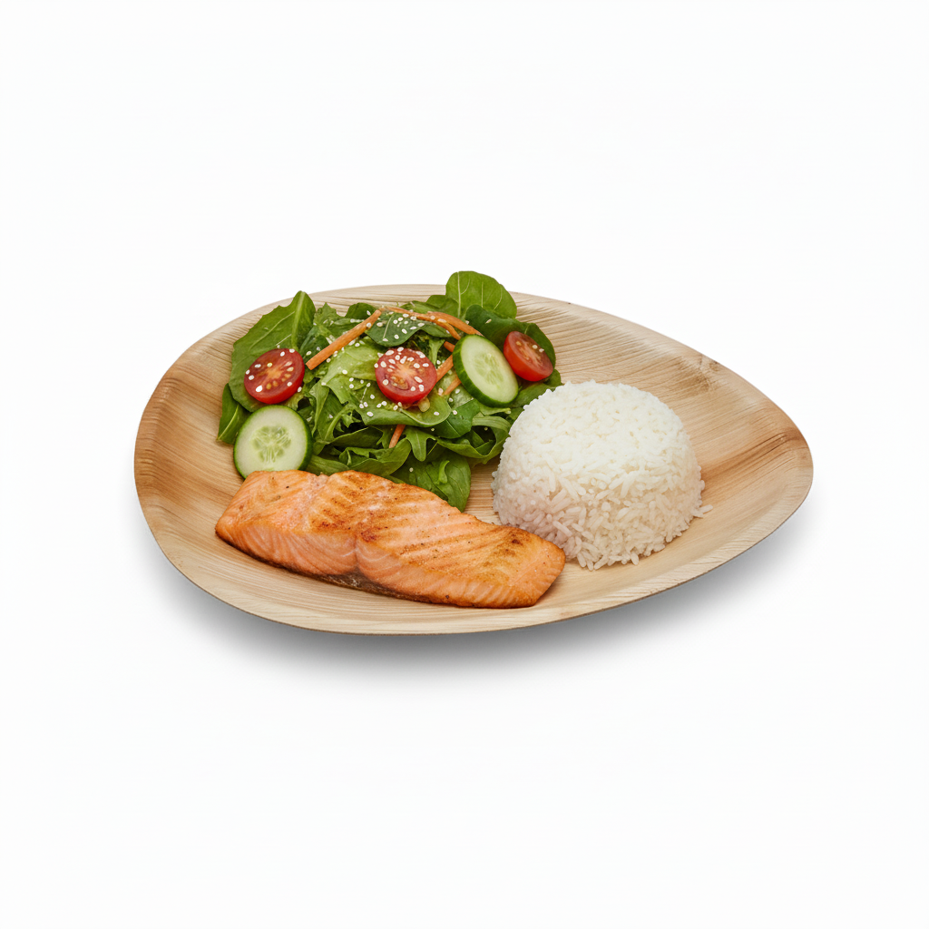 26cm x 18cm Palm Leaves Tear Drop Oval Tray