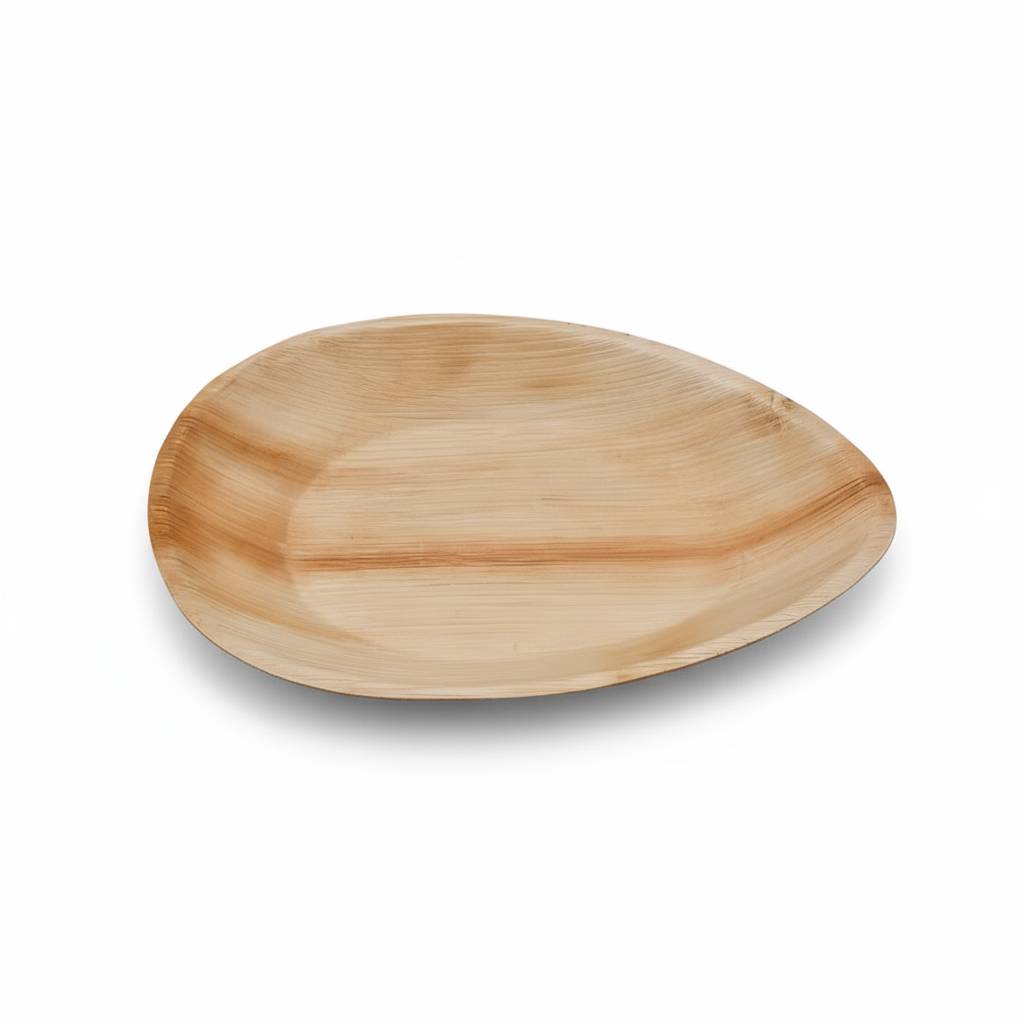 26cm x 18cm Palm Leaves Tear Drop Oval Tray