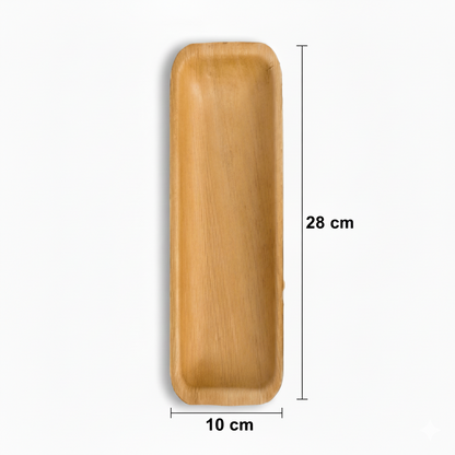 28cm x 10cm Palm Leaves Rectangular Tray