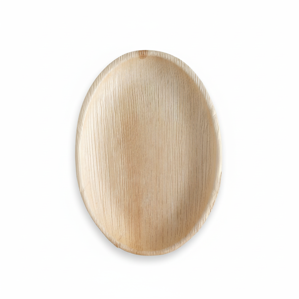 28cm x 19cm Palm Leaves Oval Ellipse Tray