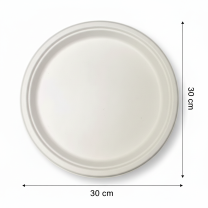 30cm Sugarcane Round Plate