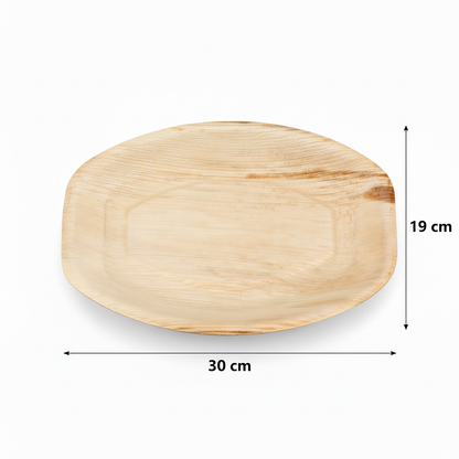 30cm x 19cm Palm Leaves Oval Platter Tray