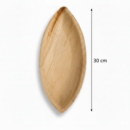 30cm x 20cm Palm Leaves Oval Boat Tray