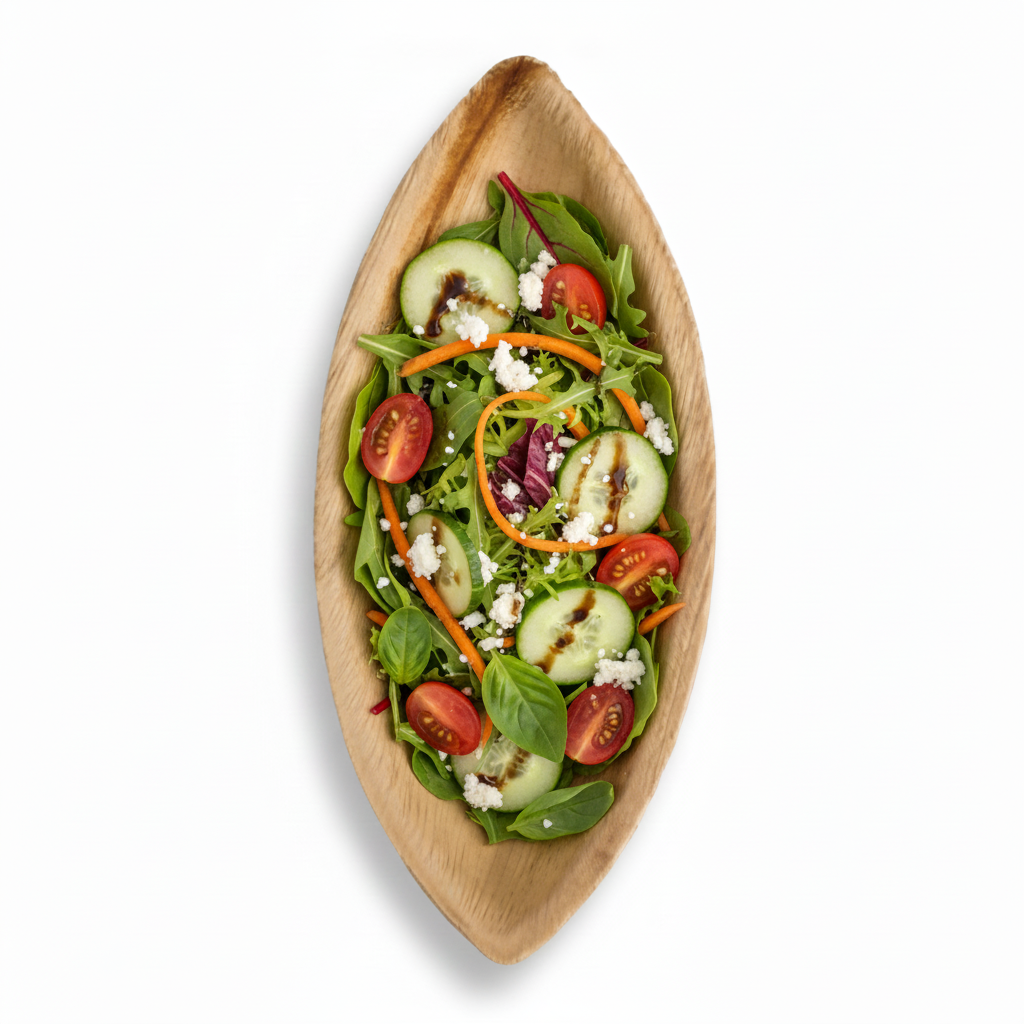 30cm x 20cm Palm Leaves Oval Boat Tray
