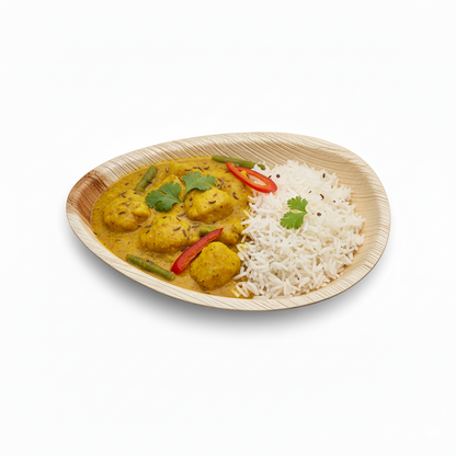 30cm x 20cm Palm Leaves Tear Drop Oval Tray