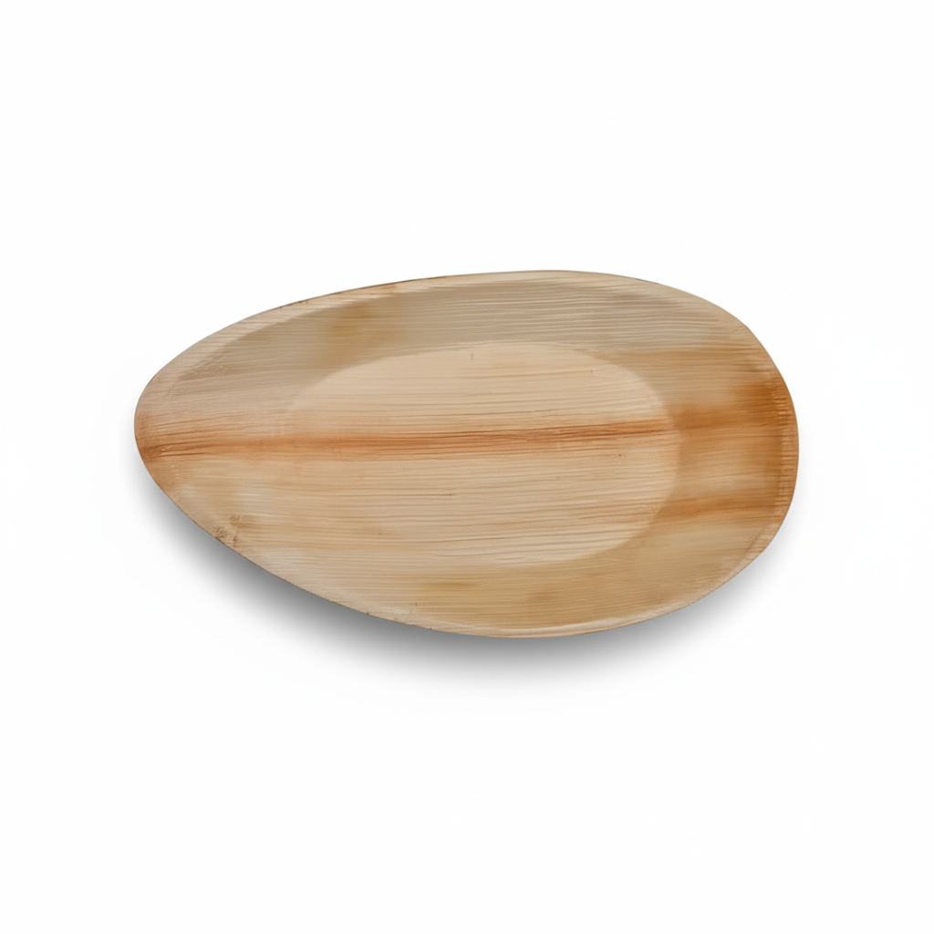 30cm x 20cm Palm Leaves Tear Drop Oval Tray