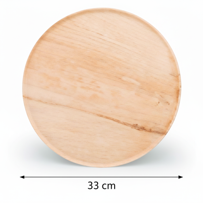 33 cm Palm Leaves Round Tray