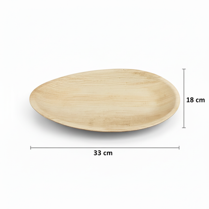33cm x 18cm Palm Leaves Oblong Plate