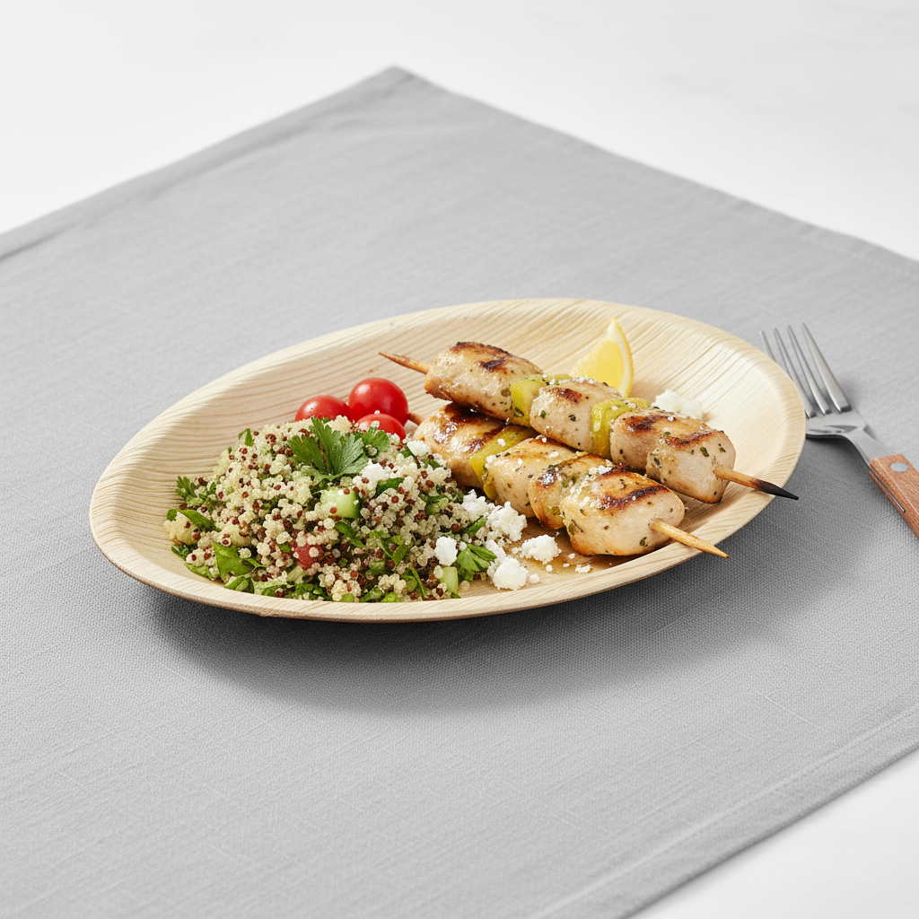 33cm x 18cm Palm Leaves Oblong Plate
