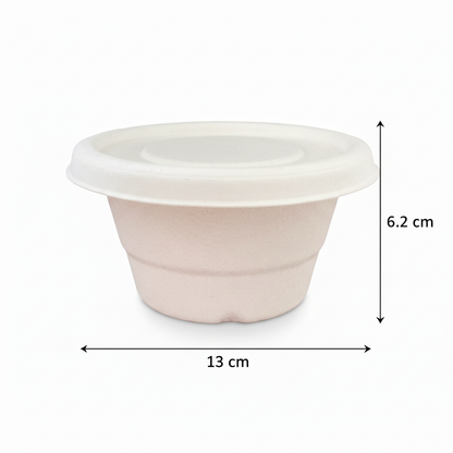 360ml Sugarcane Round Container