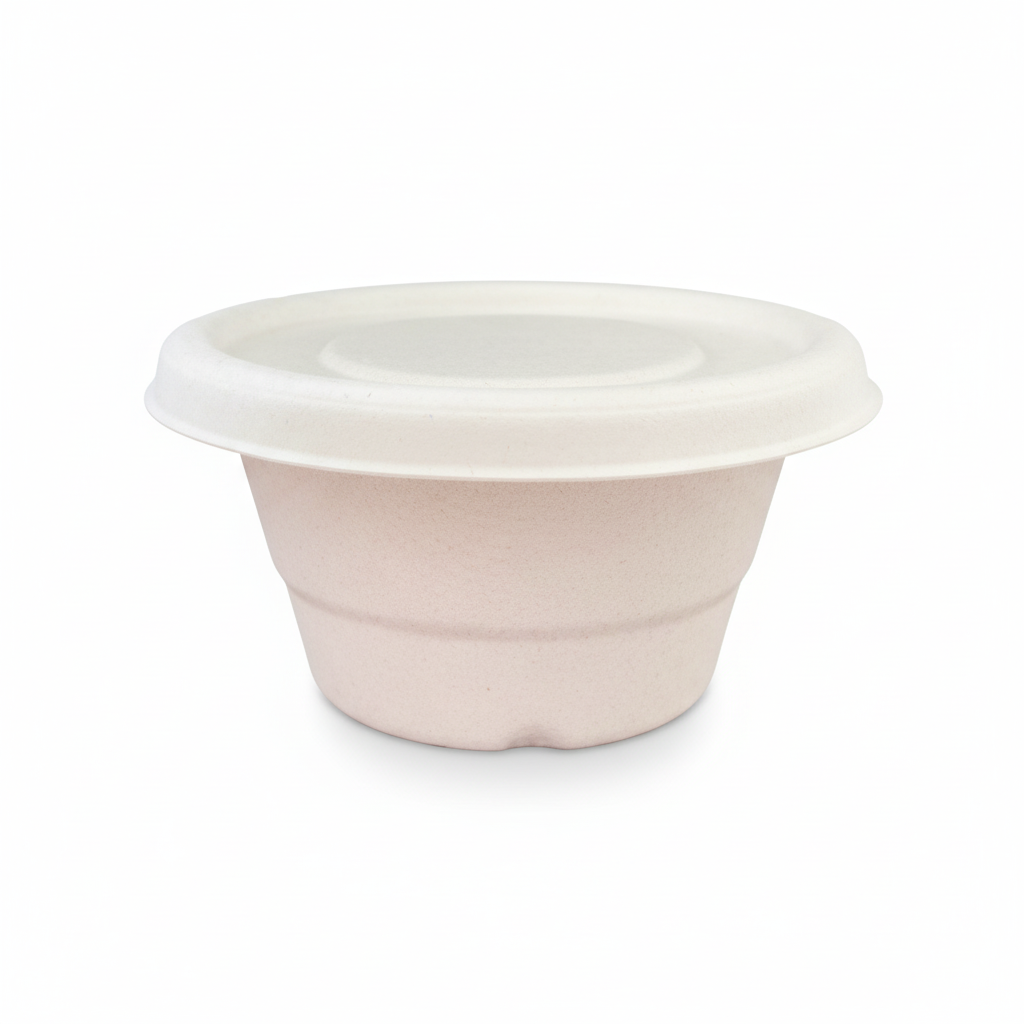 360ml Sugarcane Round Container