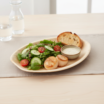 38cm x 25cm Palm Leaves Oval Platter Tray