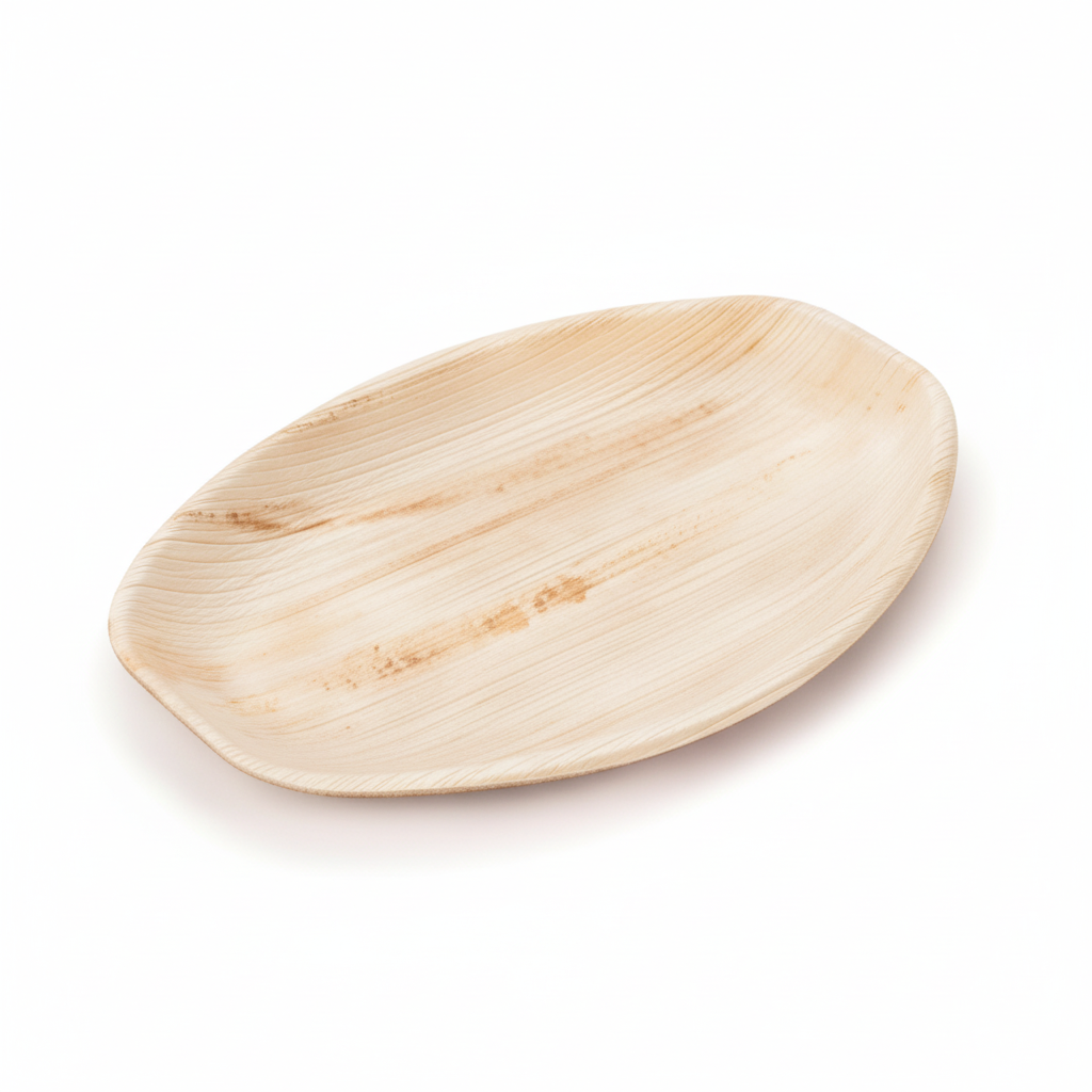 38cm x 25cm Palm Leaves Oval Platter Tray