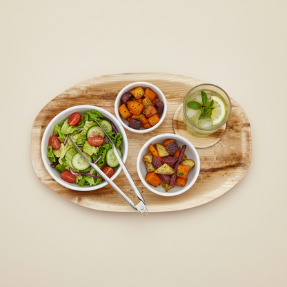 42cm x 26cm Palm Leaves Oval Platter Tray