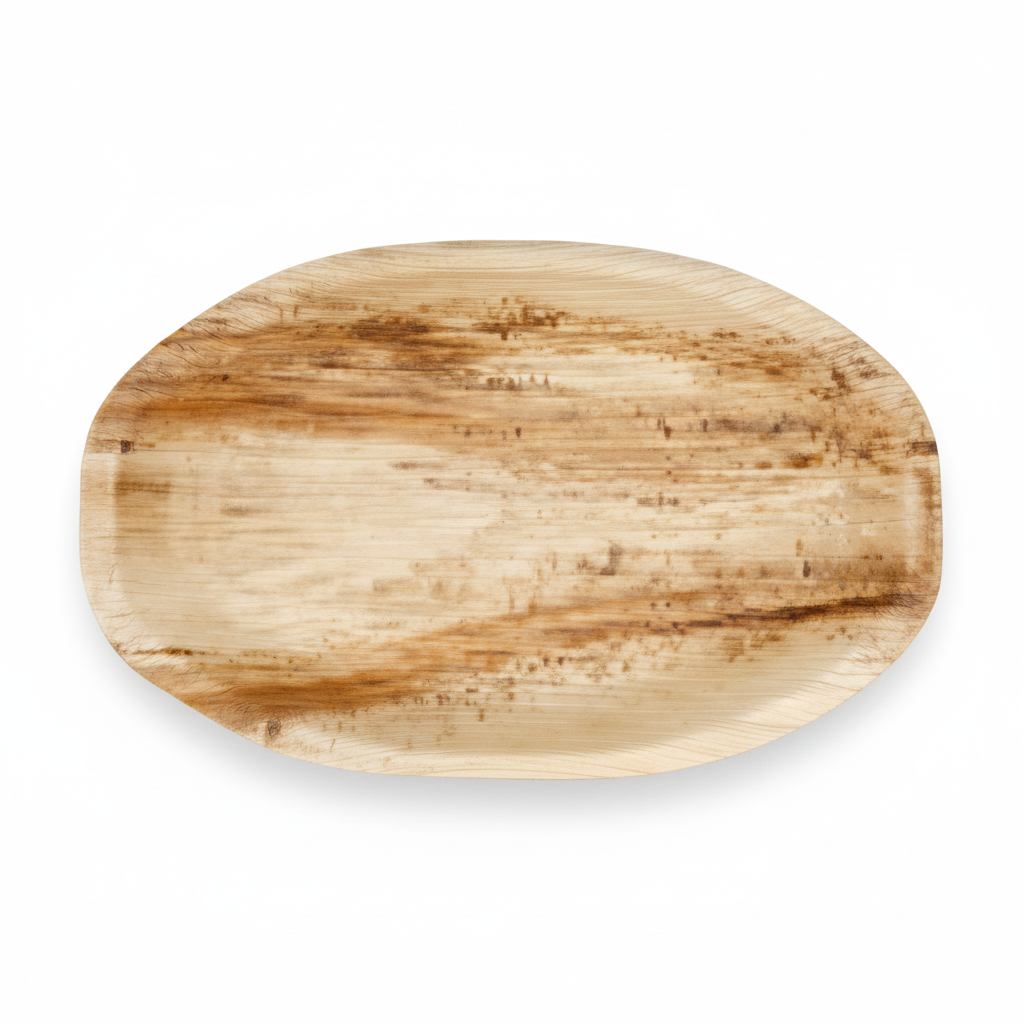 42cm x 26cm Palm Leaves Oval Platter Tray