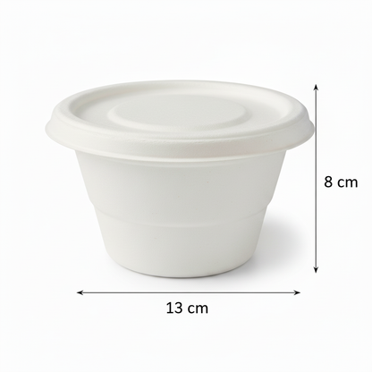 500ml Sugarcane Round Container