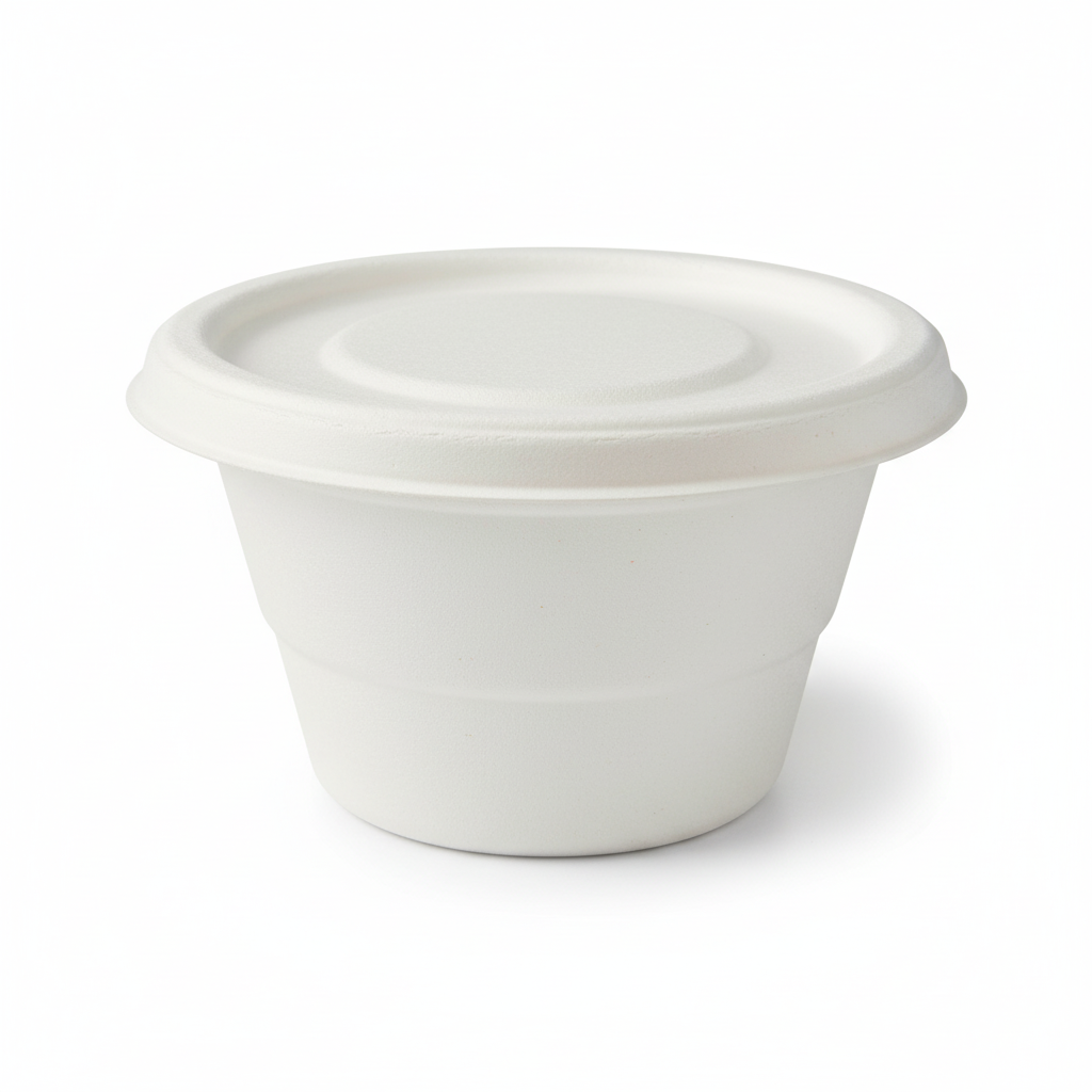 500ml Sugarcane Round Container