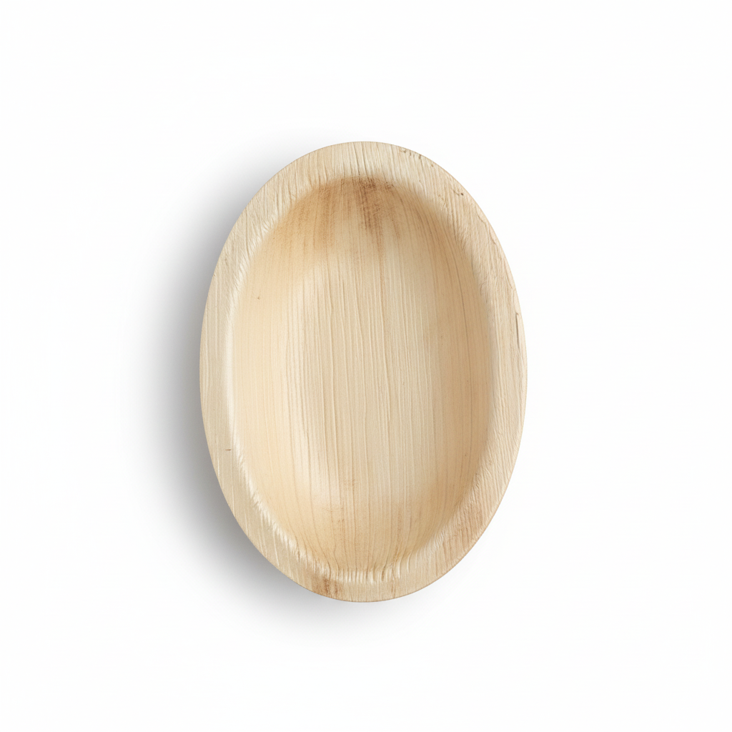 6cm x 5cm Palm Leaves Oval Ellipse Tray